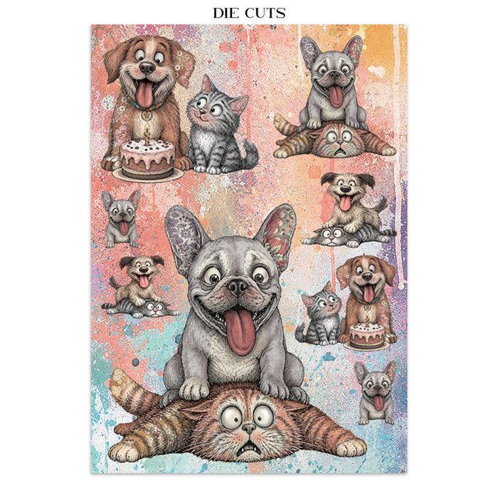 Stamperia Paper Furry Friends 2 A5 Junk Journal Focus Points