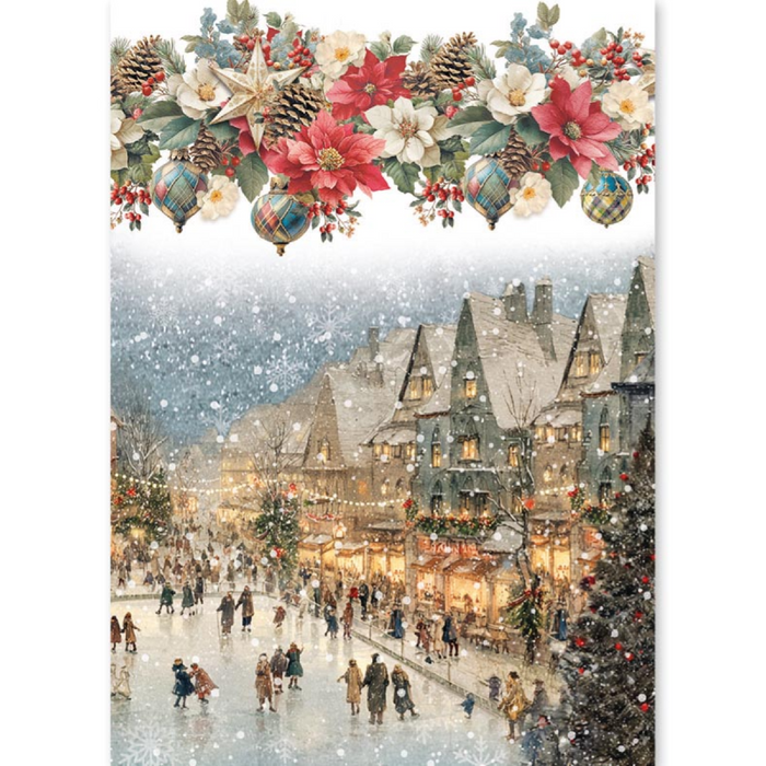 Ciao Bella Paper Merry & Bright A5 Mixed Rice Paper 8pc