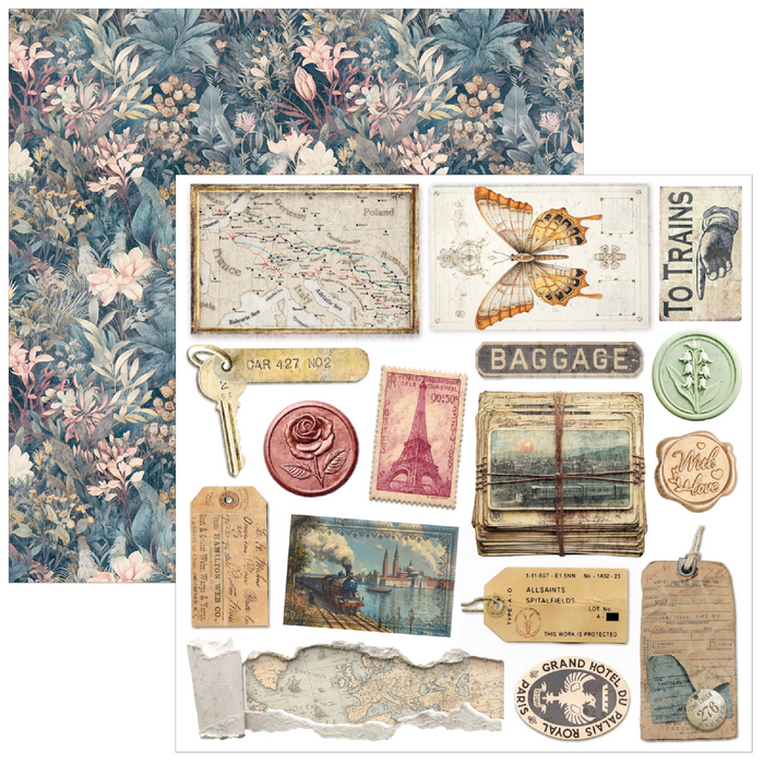Ciao Bella Eastern Journey 6" x 6" Fussy Cut Pad