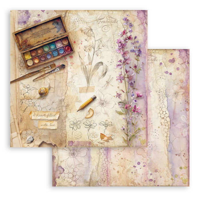 Stamperia All Around 8" x 8" Scrapbooking Paper Pad