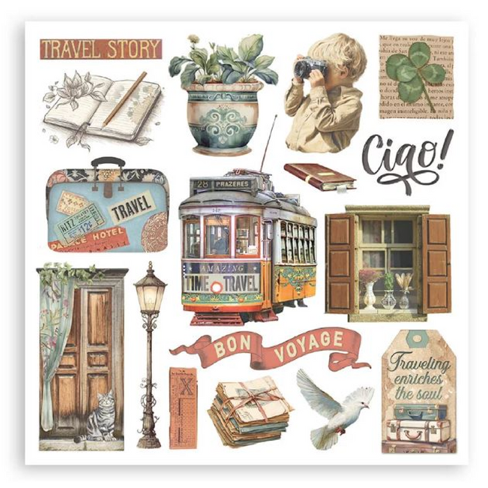 Stamperia Art Of Travelling Rub On Transfers - Assorted Pack