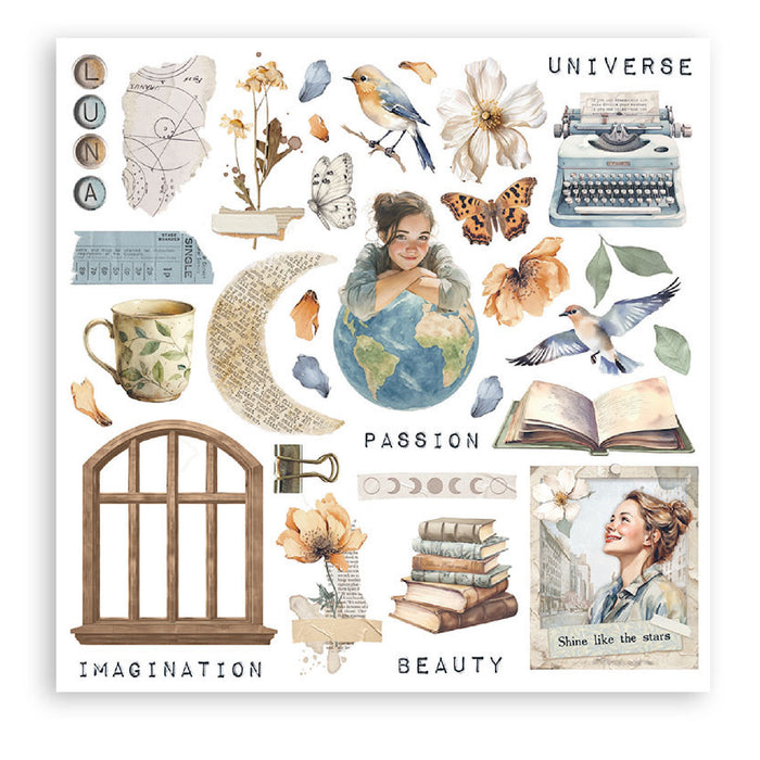 Stamperia Secret Diary Rub On Transfers - Assorted Pack