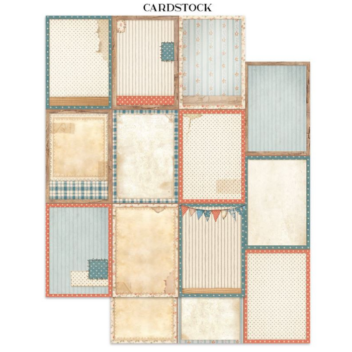 Stamperia Family Junk Journal Stickers Cut-outs Backgrounds