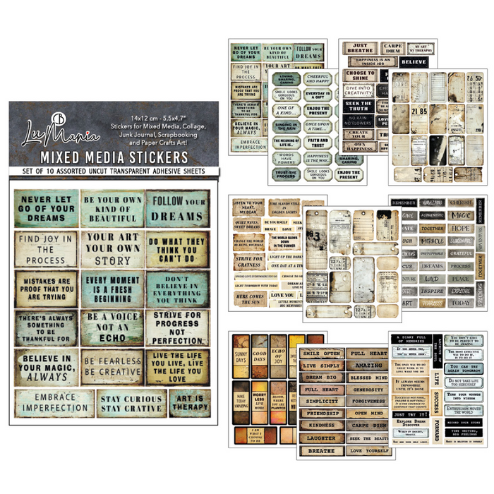 Ciao Bella Kind Thoughts Sticker Set 10pc