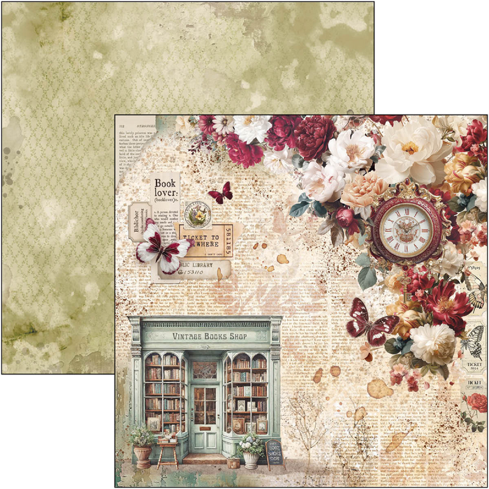 Ciao Bella Book Lovers 8" x 8" Scrapbooking Paper Set