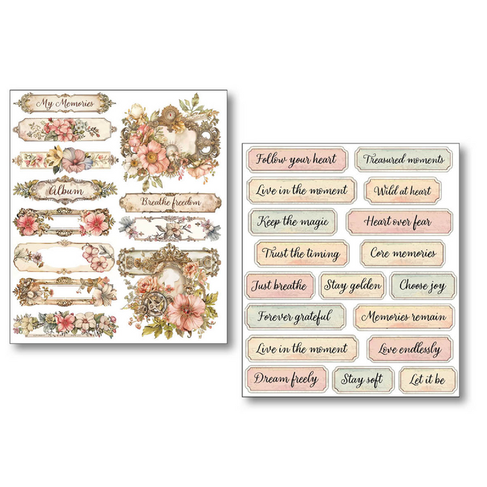 Ciao Bella Paper Lost in Time Sticker Set 10pc