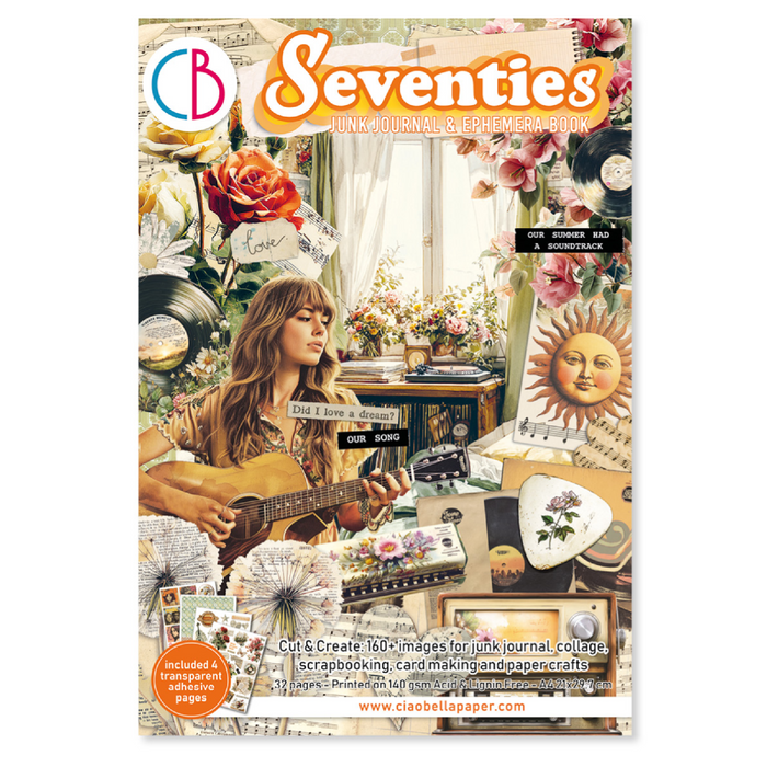 Ciao Bella Paper Seventies A4 Junk Journal & Ephemera Book