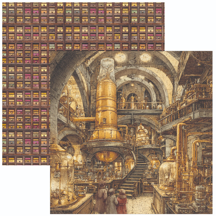 Ciao Bella Paper Chocolate Wanderlust 8" x 8" Scrapbooking Paper Set