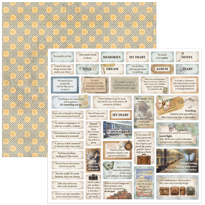 Ciao Bella Eastern Journey 8" x 8" Scrapbooking Paper Set