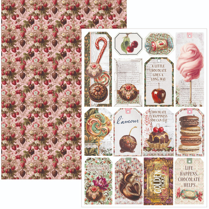 Ciao Bella Paper Chocolate Wanderlust A4 Scrapbooking Paper Set