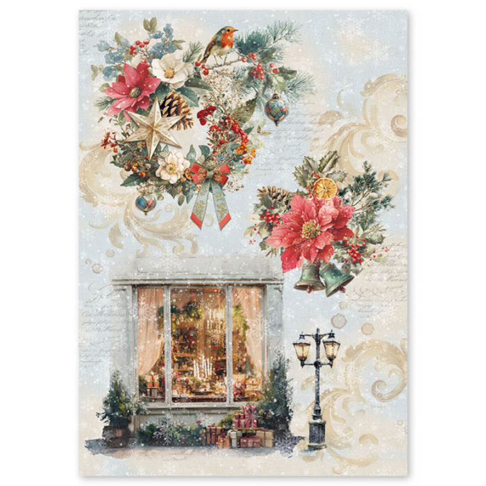 Ciao Bella Paper Merry & Bright A4 Mixed Rice Paper 4pc