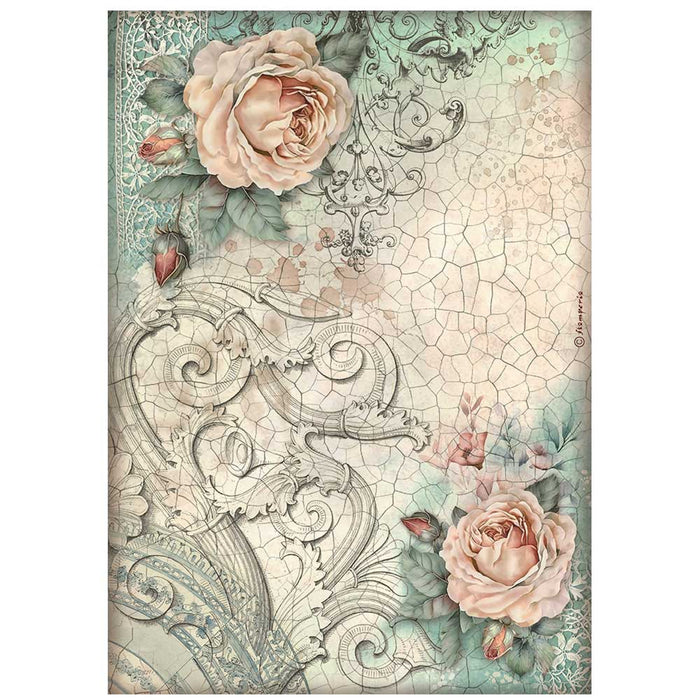 Stamperia Brocante A4 Rice Paper (Antiques Roses)