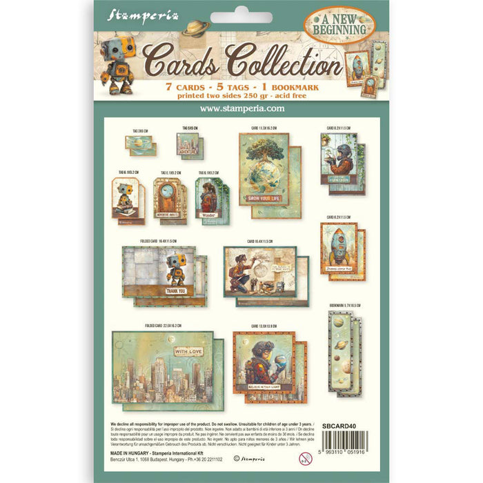 Stamperia A New Beginning Cards & Tags Collection