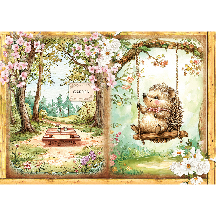 Ciao Bella Woodland Party A5 Mixed Rice Paper 8pc