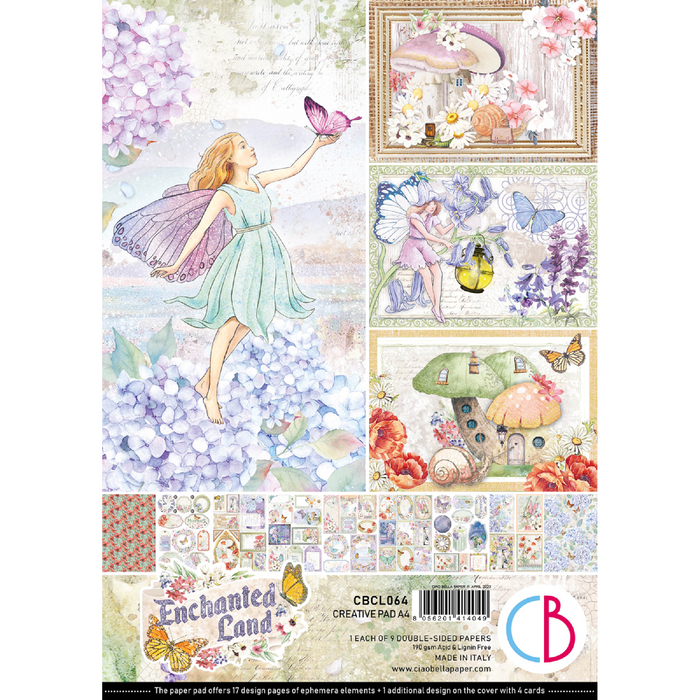 Ciao Bella Enchanted Land A4 Scrapbooking Paper Set