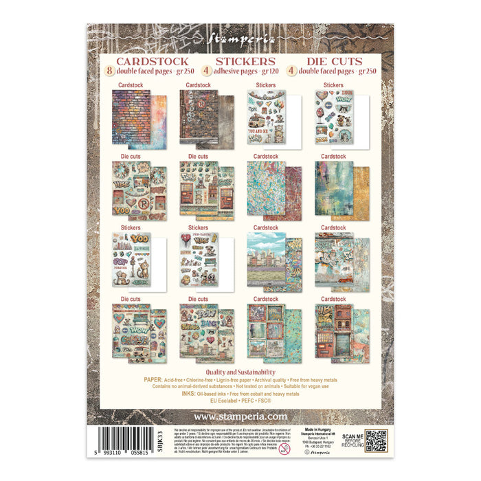 Stamperia Paper Furry Friends 2 Junk Journal Stickers Cut-outs Backgrounds