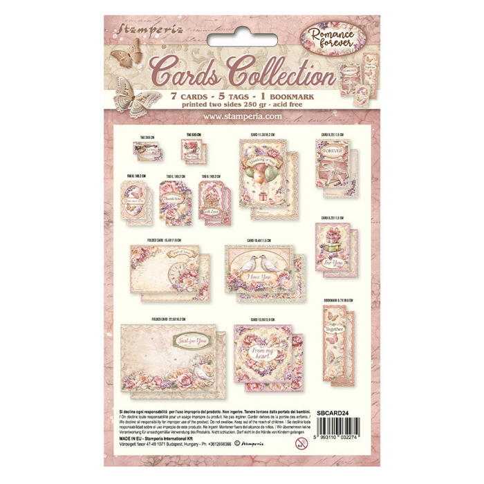Stamperia Romance Forever Cards & Tags Collection