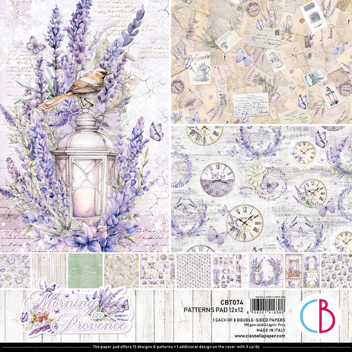 Ciao Bella Morning In Provence 12" x 12" Patterns Scrapbooking Paper Set