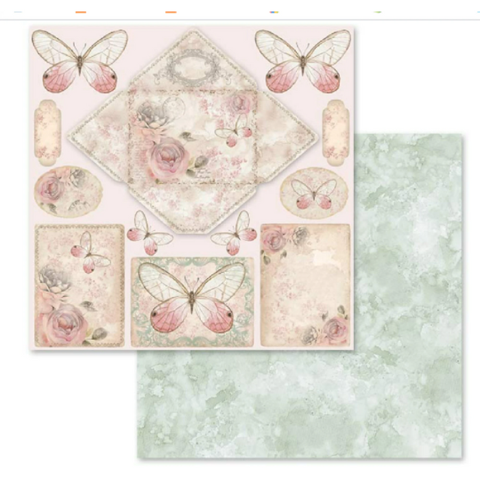 Stamperia Shabby Rose 12" x 12" Scrapbooking Paper Pad