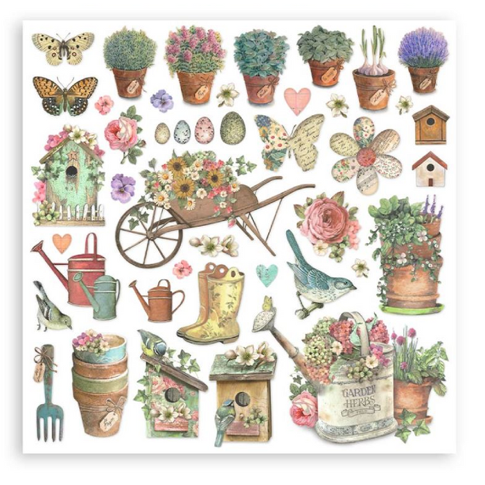 Stamperia Garden 12" x 12" Scrapbooking Paper Pad