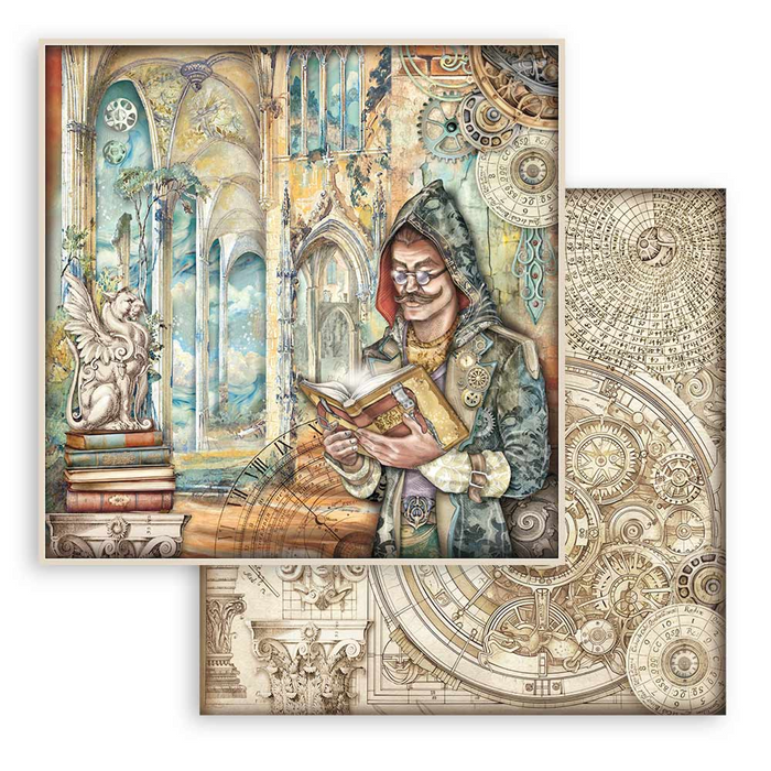 Stamperia Sir Vagabond In Fantasy World 8" x 8" Scrapbooking Paper Pad
