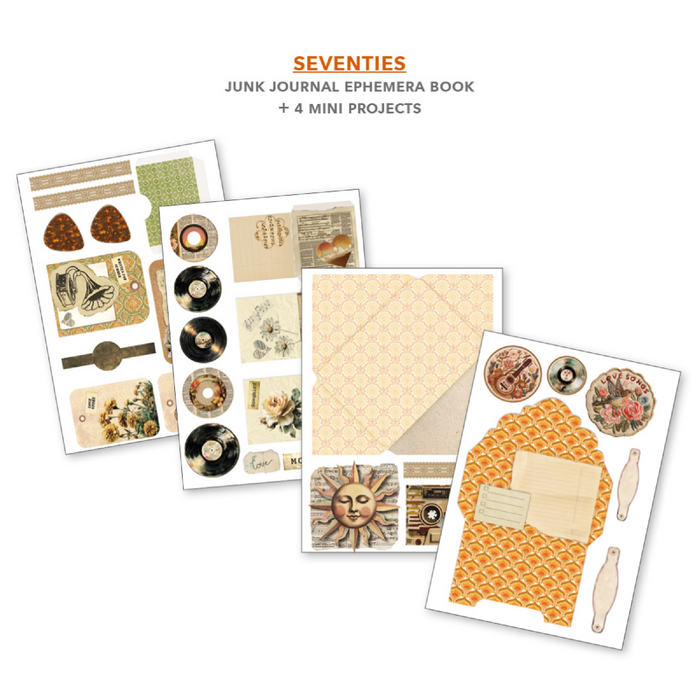 Ciao Bella Paper Seventies A4 Junk Journal & Ephemera Book