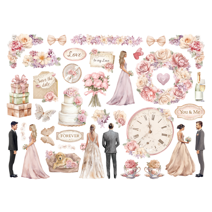 Stamperia Romance Forever Assorted Die Cuts