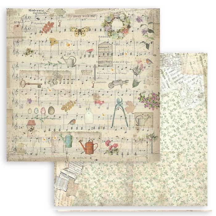 Stamperia Garden 12" x 12" Scrapbooking Paper Pad
