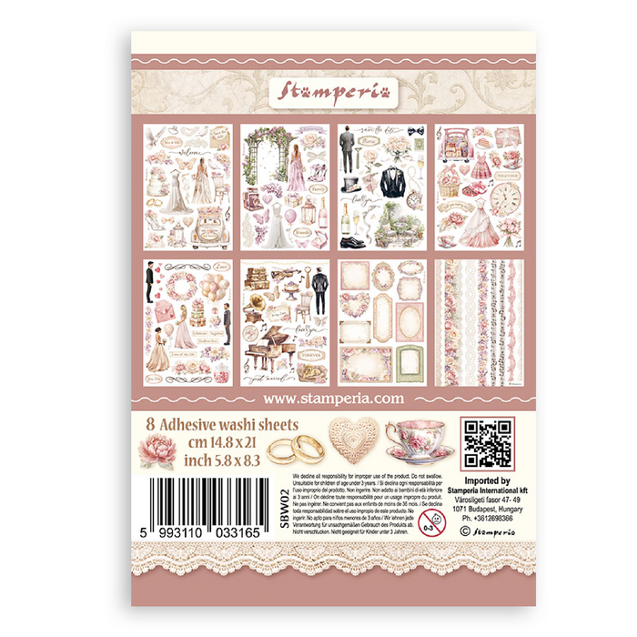 Stamperia Romance Forever Washi Pad