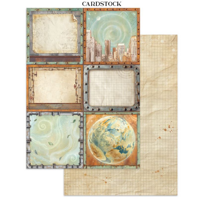 Stamperia A New Beginning Junk Journal Stickers Cut-outs Backgrounds