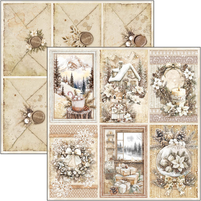 Ciao Bella Paper Winter Season 12" x 12" Scrapbooking Paper Set