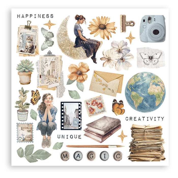 Stamperia Secret Diary Rub On Transfers - Assorted Pack