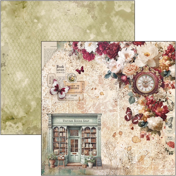 Ciao Bella Book Lovers 12" x 12" Scrapbooking Paper Set