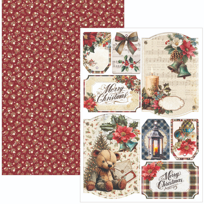 Ciao Bella Paper Merry & Bright A4 Scrapbooking Paper Set
