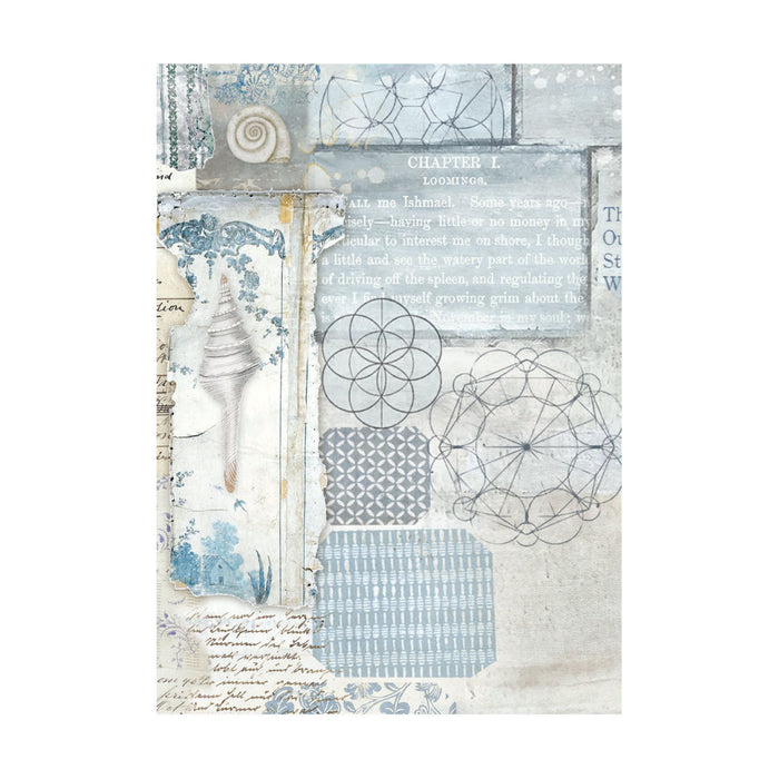 Stamperia Silent Sea A6 Rice Paper Backgrounds Pack