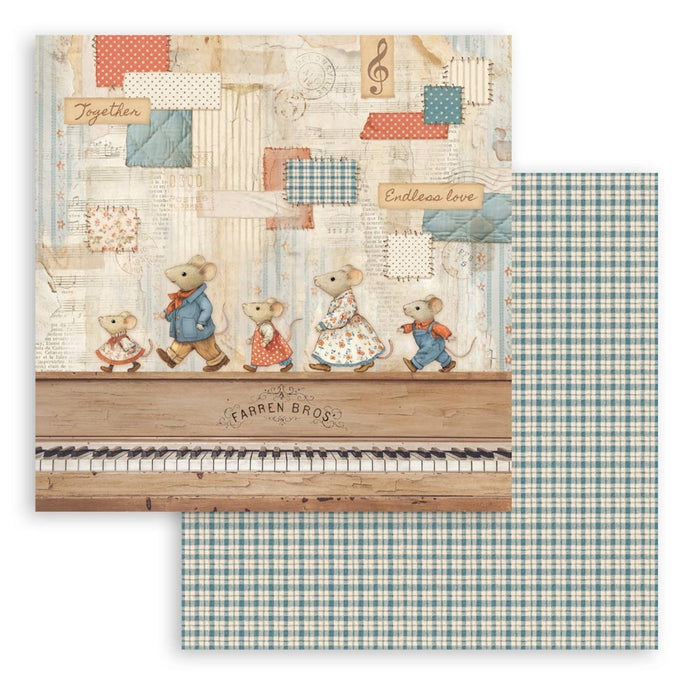 Stamperia Family 8" x 8" Scrapbooking Paper Pad