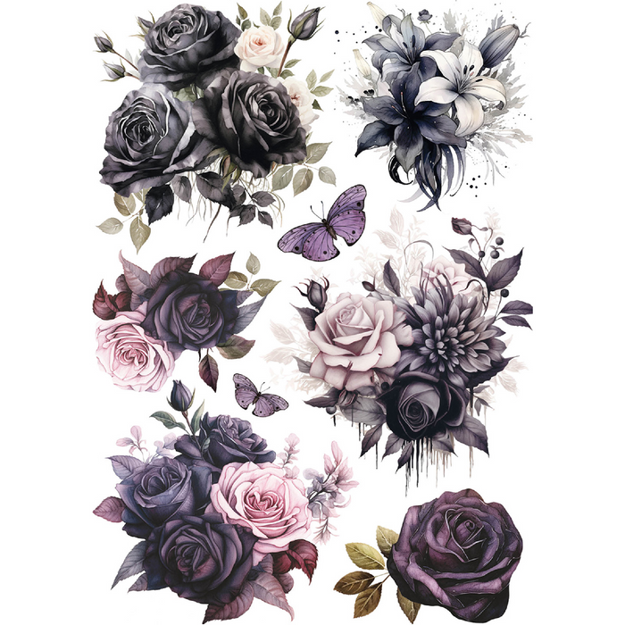 Ciao Bella Dark Academia A5 Mixed Rice Paper 8pc