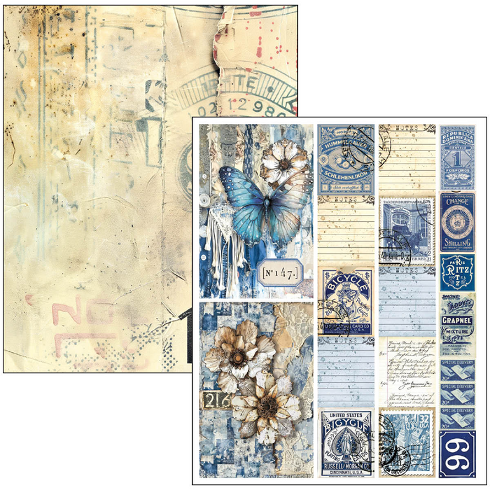 Ciao Bella Urban Blue Denim A4 Maxi Mixed Media Book