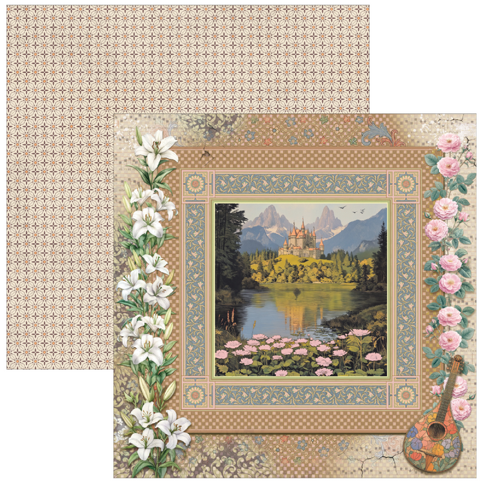 Ciao Bella Paper Courtly Love 8" x 8" Scrapbooking Paper Set