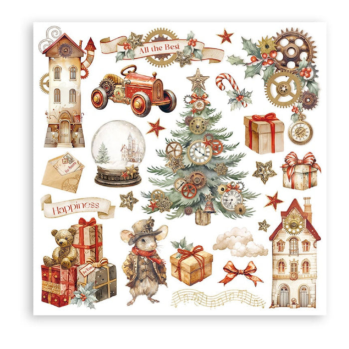 Stamperia Gear Up For Christmas Rub On Transfers - Assorted Pack
