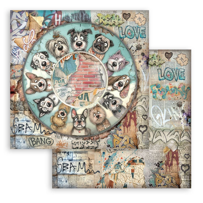Stamperia Furry Friends 2 12" x 12" Scrapbooking Paper Pad