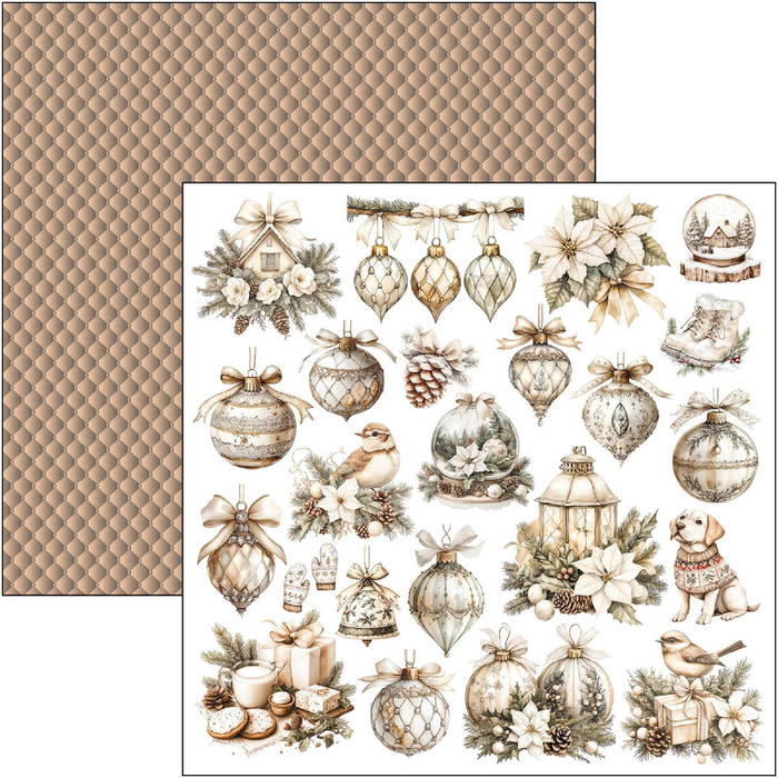 Ciao Bella Winter Paper Season 12" x 12" Patterns Scrapbooking Paper Set