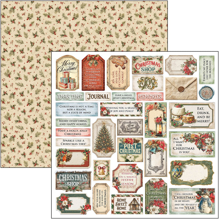 Ciao Bella Paper Merry & Bright 12" x 12" Scrapbooking Paper Set