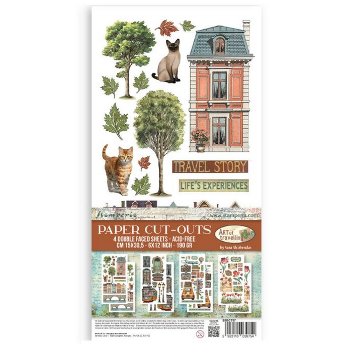 Stamperia Art Travelling Paper Cut-Outs