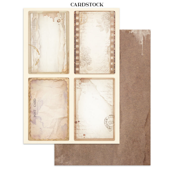 Stamperia Quiet Days Junk Journal Stickers Cut-outs Backgrounds