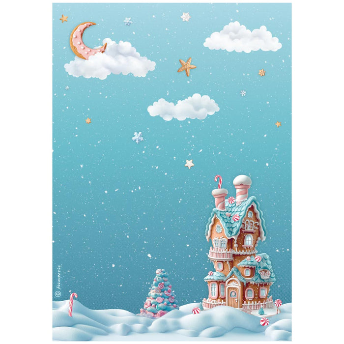 Stamperia Candy Christmas A4 Rice Paper Pack