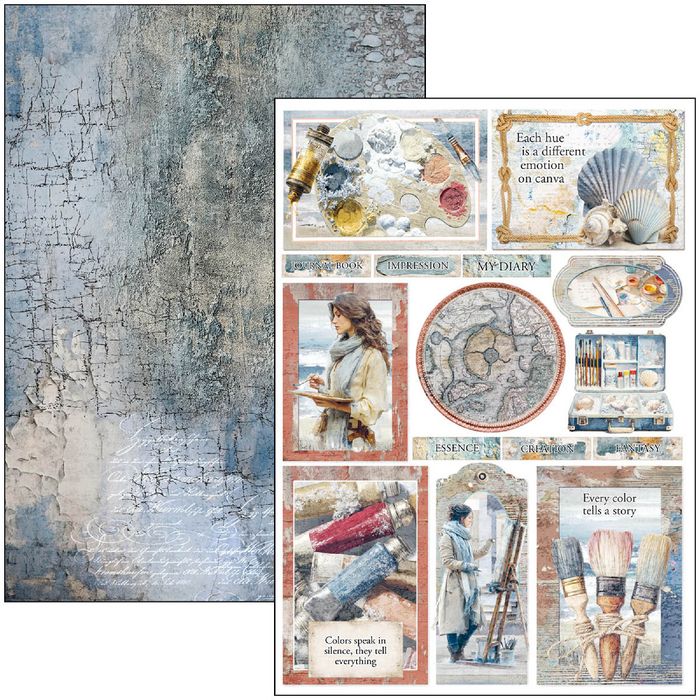 Ciao Bella An Artist Journey A4 Scrapbooking Paper Set