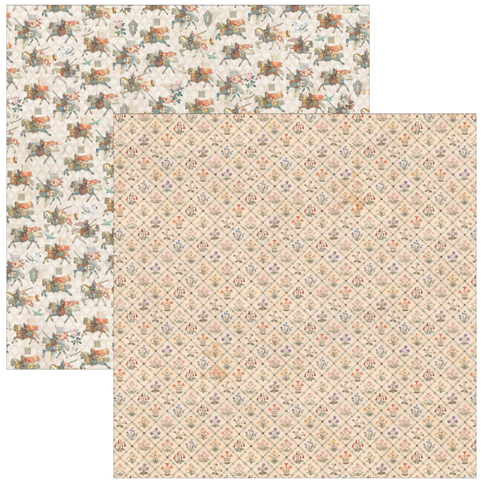 Ciao Bella Paper Courtly Love 12" x 12" Patterns Scrapbooking Paper Set