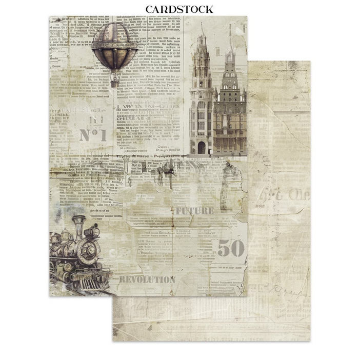 Stamperia Voyages Fantastiques Junk Journal Stickers Cut-outs Backgrounds