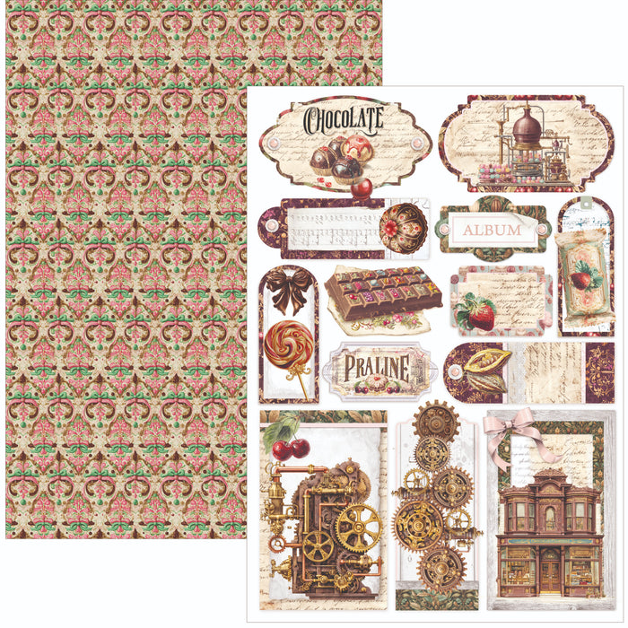 Ciao Bella Paper Chocolate Wanderlust A4 Scrapbooking Paper Set